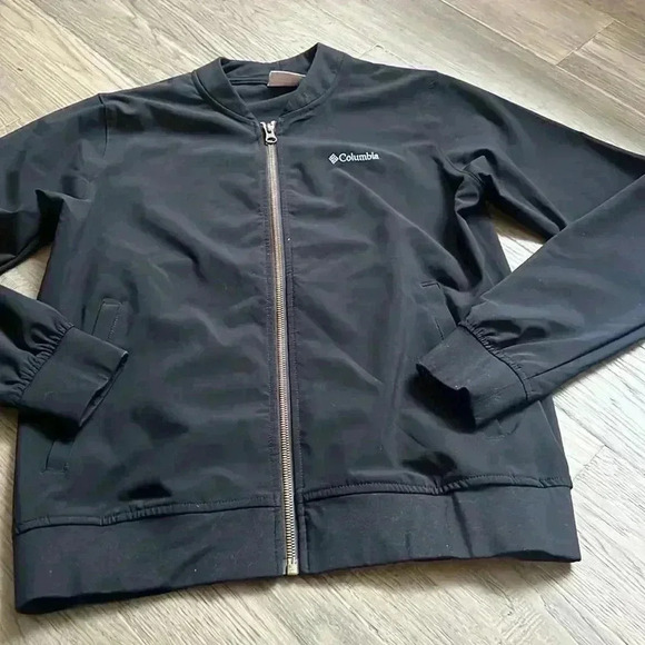 🔥columbia🔥 | Black anytime casual full zip bomber jacket / water resistant - Picture 2 of 10